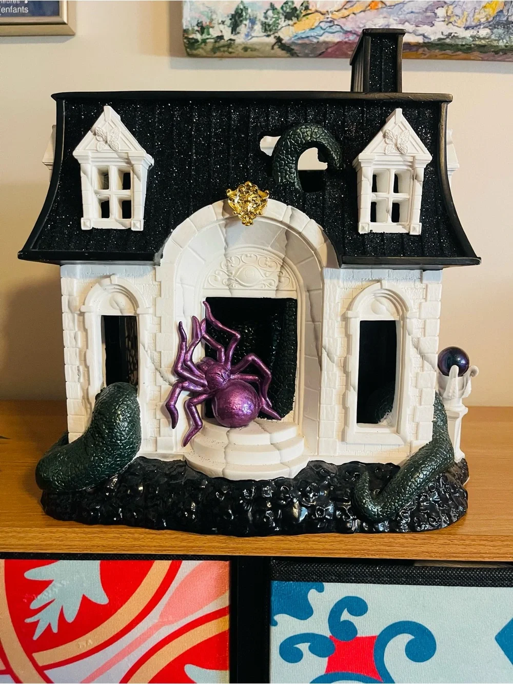BBW 2024 Black and White Haunted Manor Holiday Luminary